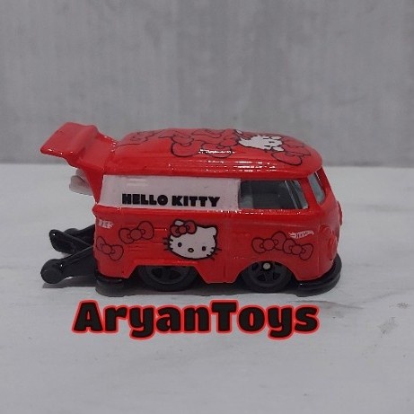 MUST HAVE HOTWHEELS CUSTOM KOOL KOMBI RED EDITION HELLO KITTY TERLARIS