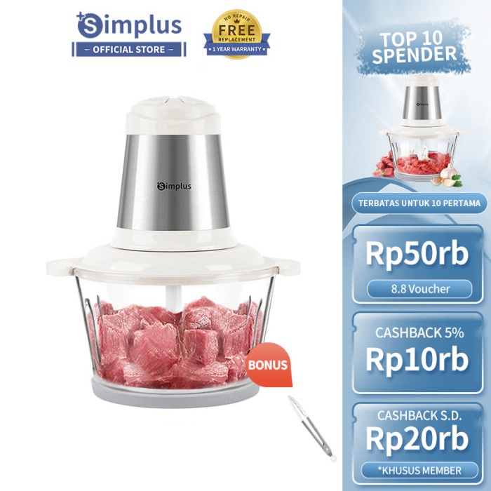 Terlaris Simplus Blender Elektrik Alat Penggiling Daging Sayur Multifungsi