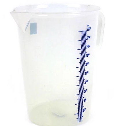¯ op GREEN LEAF 1833 MEASURING CUP GELAS UKUR TAKAR PLASTIK 3000ML 3000 ML ✸ ✯