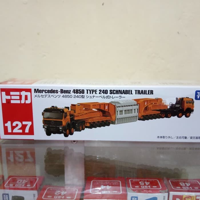 FLASH SALE DIECAST TRUK MERCEDES BENZ 4850 TRUCK TOMICA LONG NO 127 HARGA MURAH TERMURAH