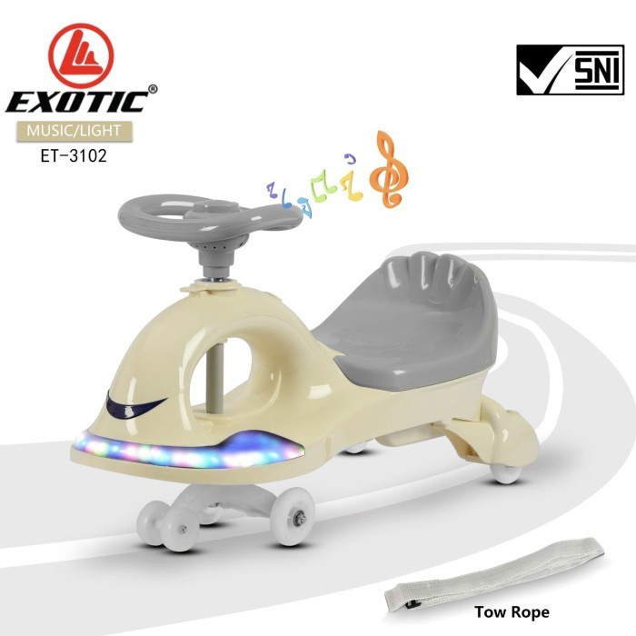 FLASH SALE HRA MAINAN SWING CAR RIDE ON EXOTIC ET-3102 ET 3102 ET3102 TERBARU