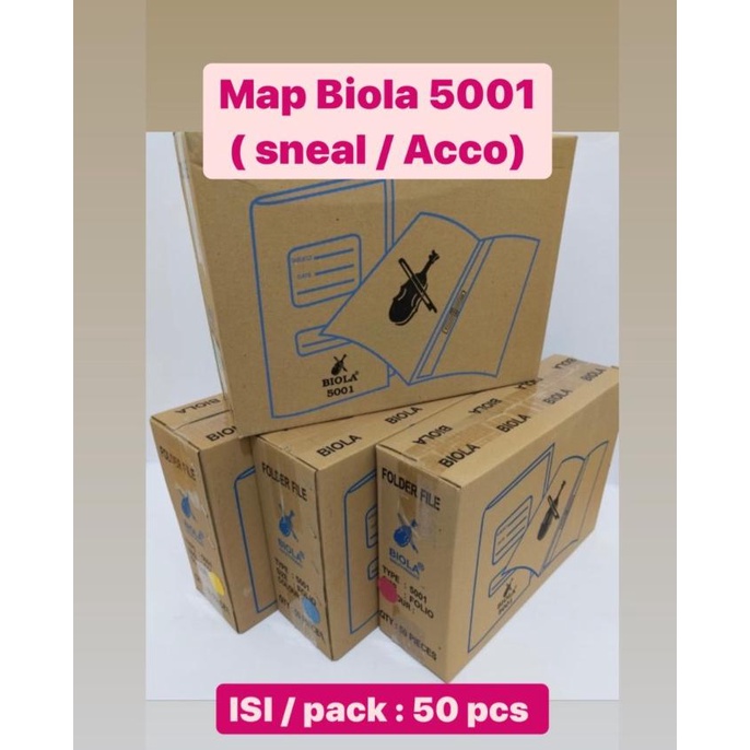 

Termurah Map Biola 5001 (1 Karton) Snel / Acco