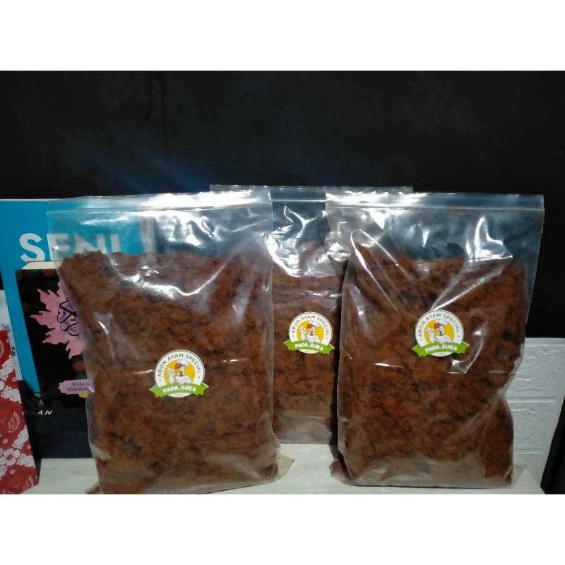 

Baru Abon Ayam Spesial Padasuka HOMEMADE DAGING AYAM ASLI 100% HALAL (1kg) dan (500gr)