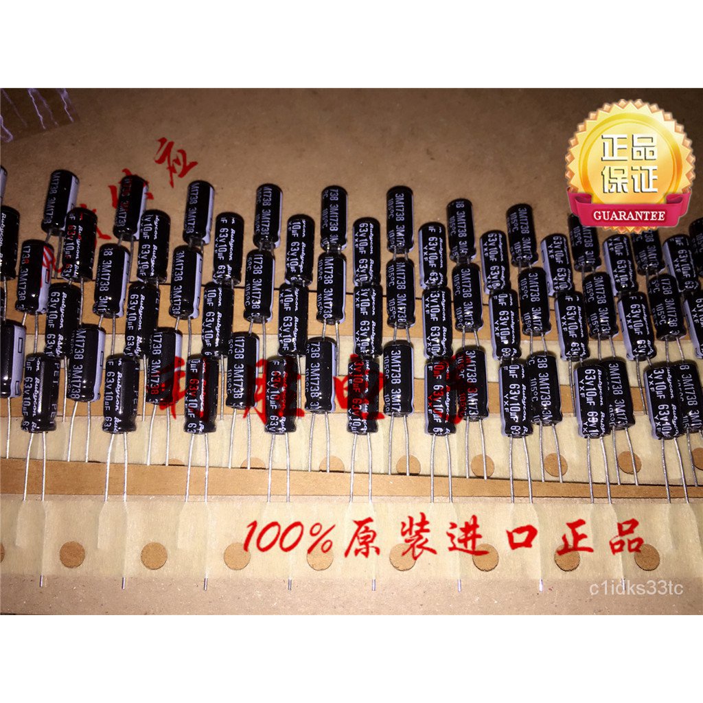✅&amp;Free Shipping 20pcs/50pcs 10UF 63V Japan Rubycon capacitor 63V10UF 5*11 YXF high frequency low resistance