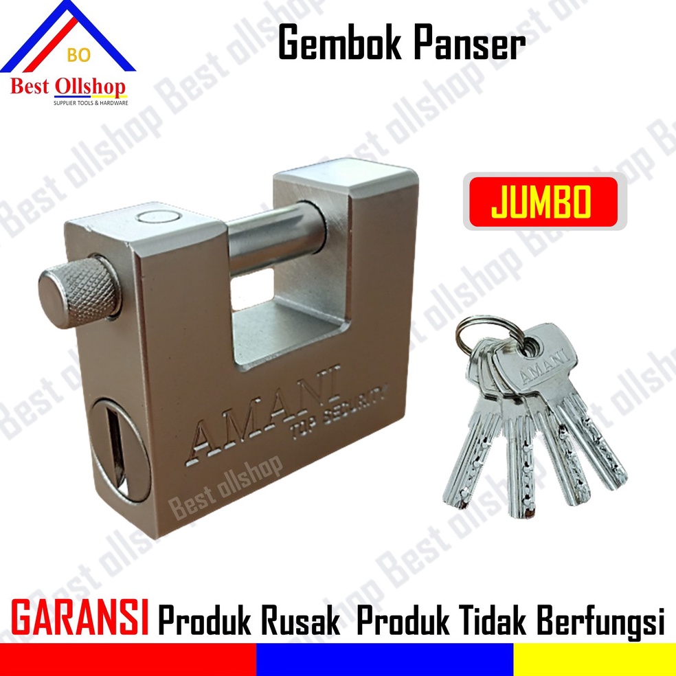 Terlaris Gembok Panser 84 MM Gembok Gudang Anti Maling / Gembok Anti Rust Anti Maling / Gembok Anti 