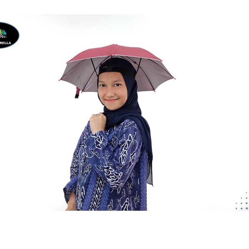 ➹→❆❂ COD PAYUNG TOPI KEPALA / PAYUNG KEPALA / TOPI PAYUNG MULTIFUNGSI Ready