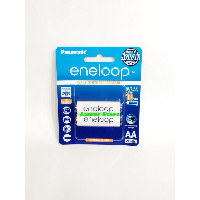Batery Eneloop Aa 2000 Mah Isi 2 Asli Baterai Panasonic Eneloop Aa