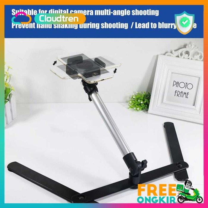 Terlaris Tripod Stand Holder Hp / Kamera - Untuk Unboxing / Youtuber Foto