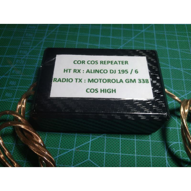 COR COS REPEATER , HT RX ALINCO DJ195/6 , RADIO TX MOTOROLA GM 338 JEK DEPAN