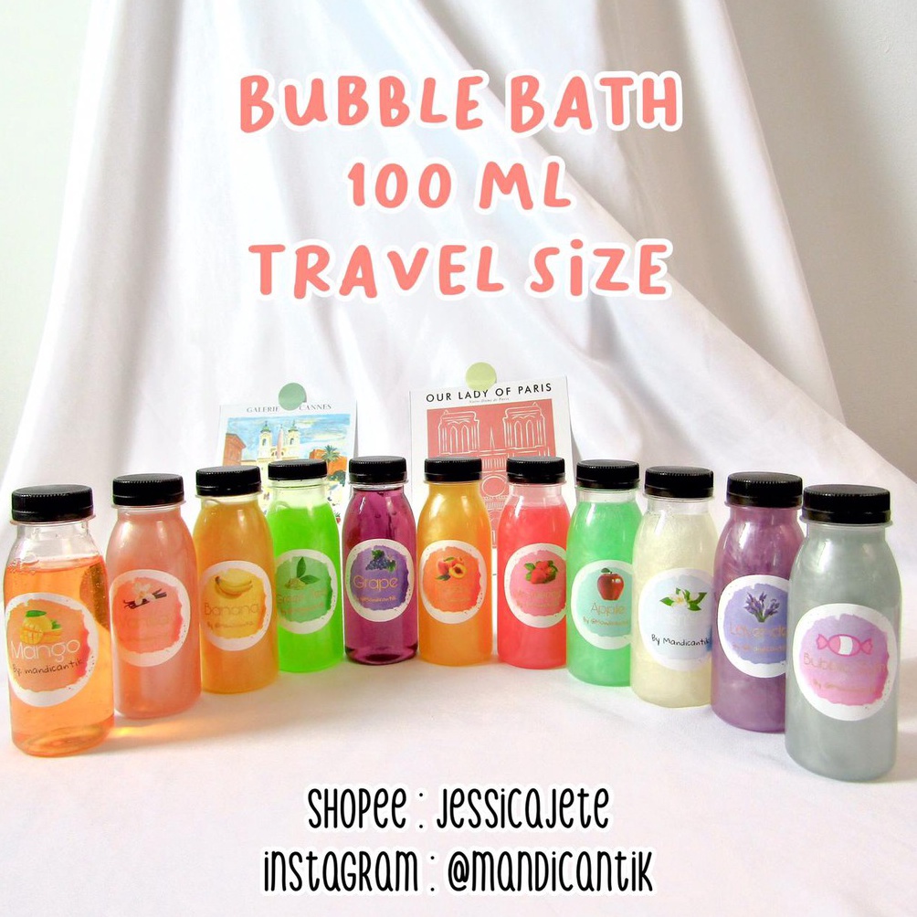 Bubble Bath SABUN Travel Size 100 ML HOTEL Liburan Bali Holiday Mandi Busa Bath Bomb Bath Tub ❀Terla