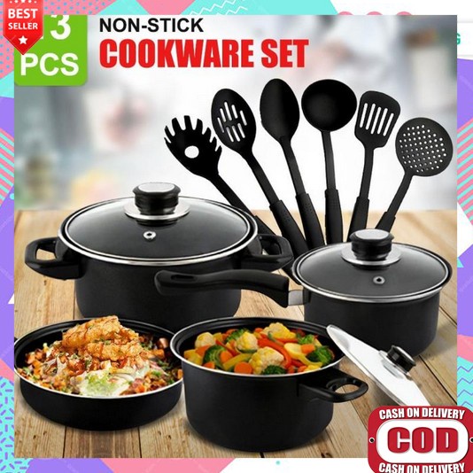 Set Panci Paanci Alat Kukus Wadah Sayur Pani Enamel Psnci Masak Sayur Serbaguna Puanci Wajan Teflon 