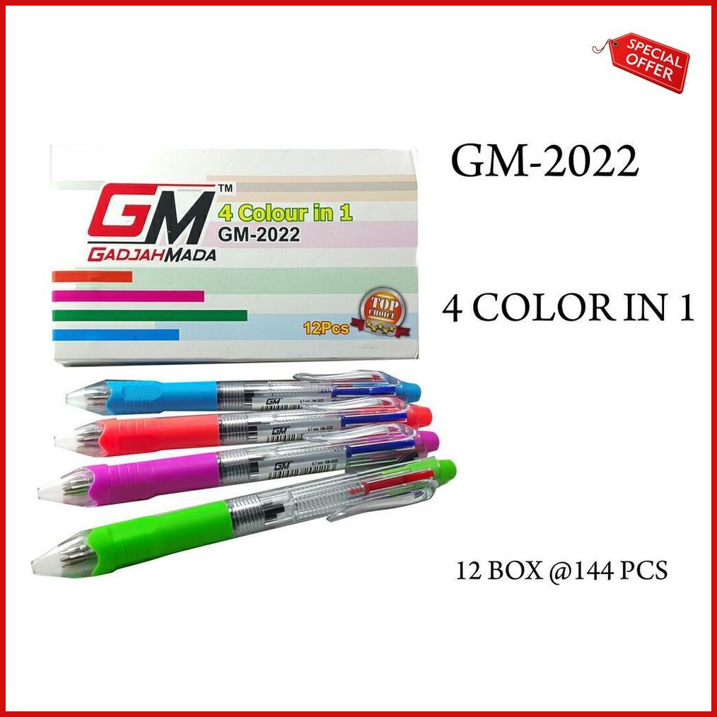 

Arjun- 12 PCS ALAT TULIS PUPLEN WARNA 4 IN 1 GM-2022 Ready