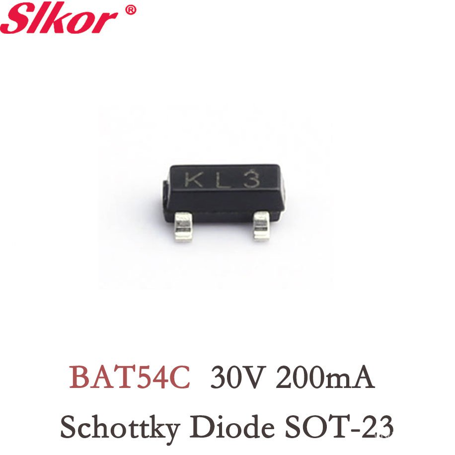 ✅&10PCS BAT54C Sot23 30V 200mA Schottky Diode Chip smd Set Assembly Kit power BAT54