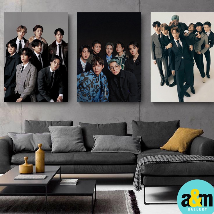 Ready Stok Poster Kayu BTS JIMIN V RM J-HOPE SUGA JUNGKOOK JIN Hiasan Dinding Dekorasi Kamar I Poste