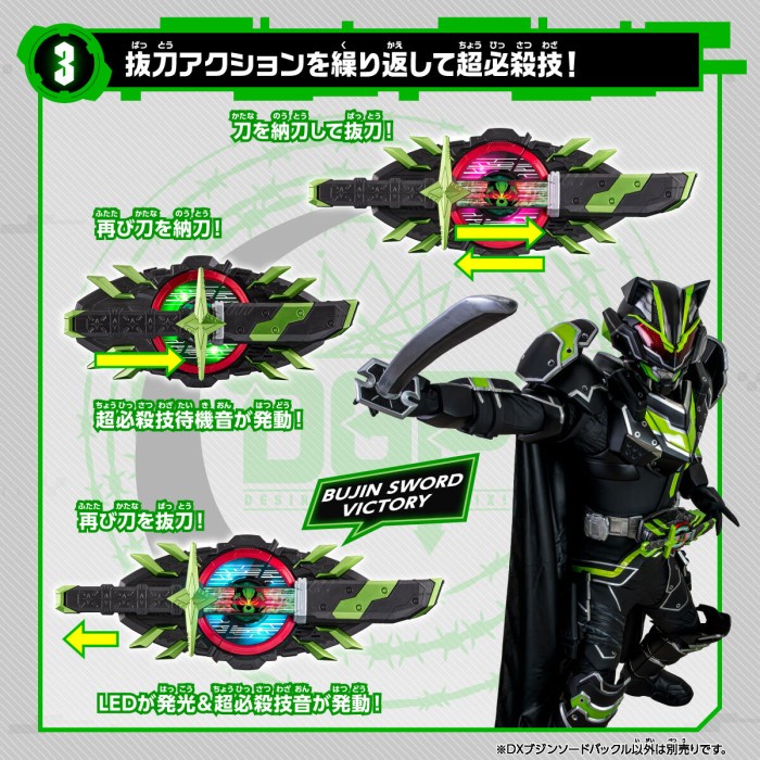 MUST HAVE KAMEN RIDER GEATS DX SERIES - DX BUJIN SWORD BUCKLE TERLARIS