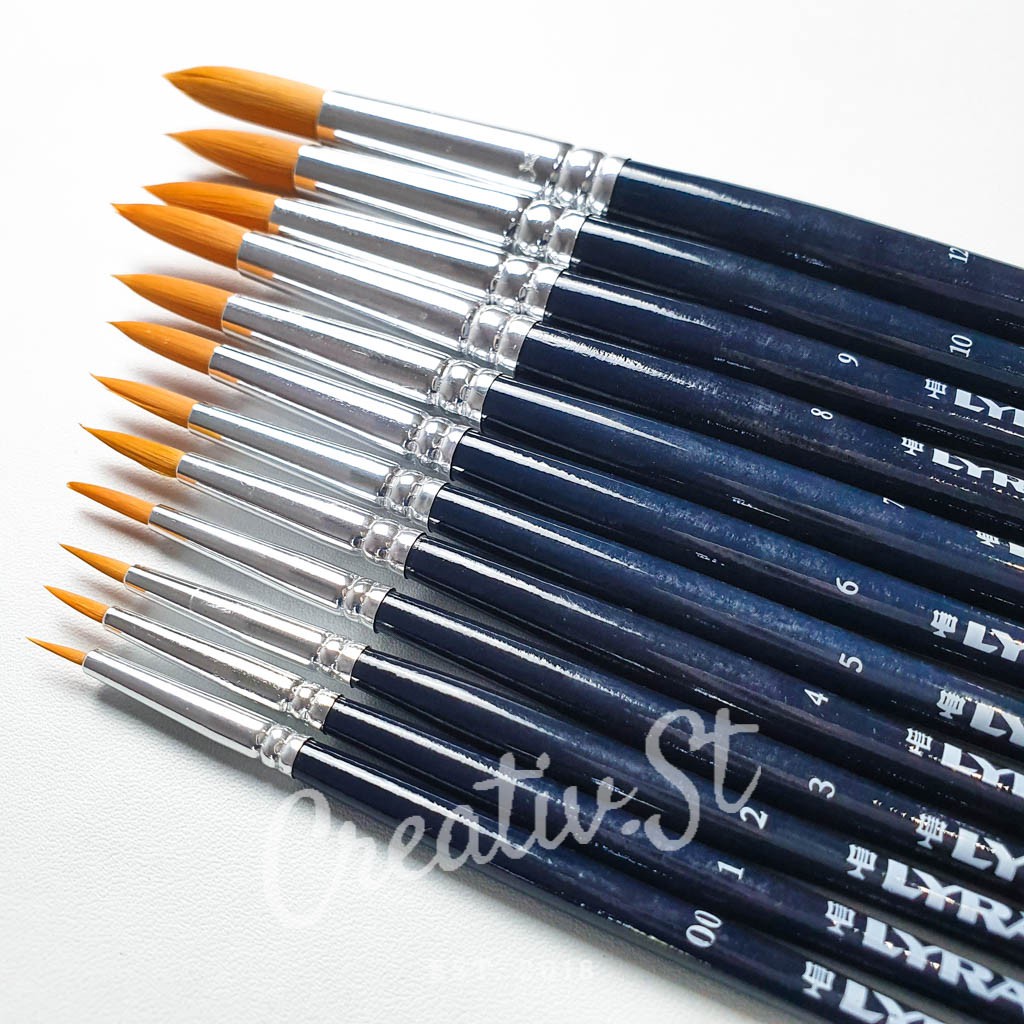 

DJ8 KUAS LUKIS LYRA GIOTTO ROUND TAKLON ART BRUSH T3A