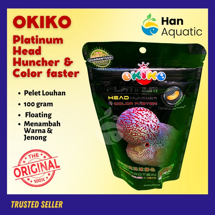 Pelet Okiko Platinum Penambah Jenong dan Warna Louhan