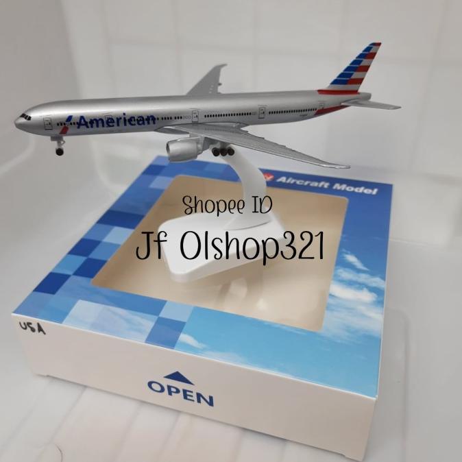 American Miniatur Pajangan Pesawat Diecast Roda