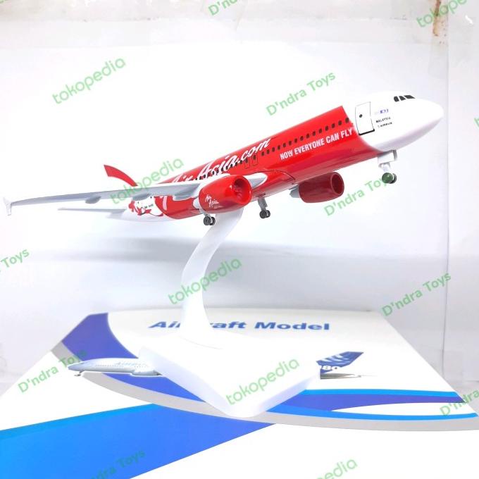 Diecast Miniatur Pesawat Terbang Air Asia Miniatur Die-Cast Pesawat