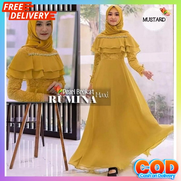 Dresh Dres Gaun Dewasa Kekinian Gmis Sar Ii Gamhis Bresmeed Terbaru Baj Midi Dress Busui Friendly Gm