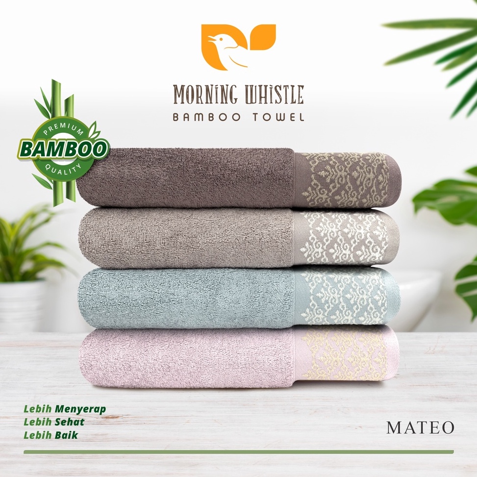 ` Gd Morning Whistle Bamboo - Mateo / Handuk Mandi 70 x 135 cm ❈