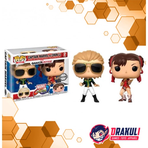 FLASH SALE FUNKO POP MARVEL VS. CAPCOMCAPTAIN MARVEL VS. CHUN-LI 2 PACK 2PVER TERMURAH