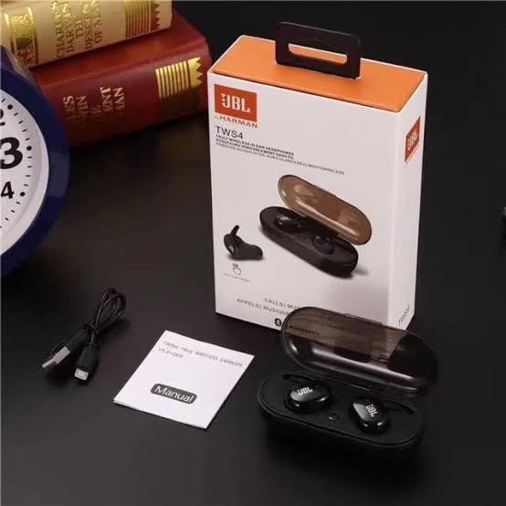 earphone wireless HEADSET BLUETOOTH JBL TWS 4 HANDSFREE WIRELESS TWS5 BY HARMAN Z0U9 STYLER KOREA KA