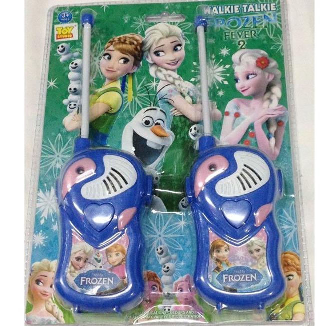 Mainan anak walkie talkie FROZEN HT alat komunikasi jarak jauh 100 m
