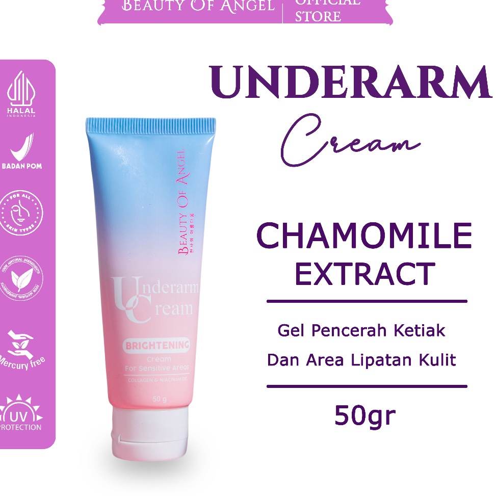 [KODE044N2ND] Beauty Of Angel Underarm Cream Krim Pencerah Penghilang Bulu Bau Perawatan Pemutih Ket