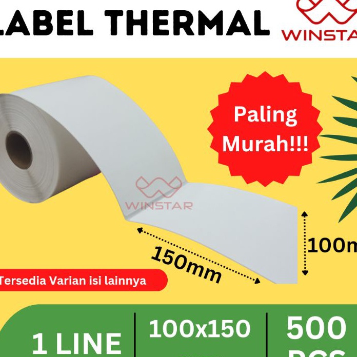

BQDN4348 (C6369] Label Stiker Thermal 100x150 mm 10x15cm 500pcs