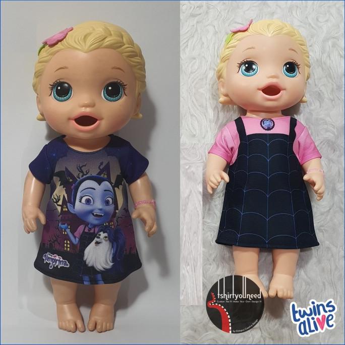 Baju Dress Kaos Baby Alive Kostum Vampirina Star Seller