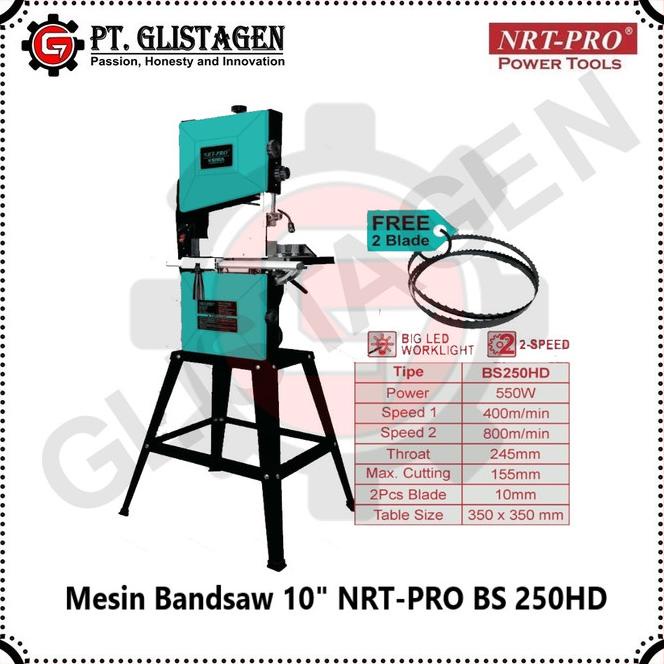 Mesin Bandsaw Nrt Pro 10 Inch Band Saw Nrt Bandsaw Norita Bs 250Hd