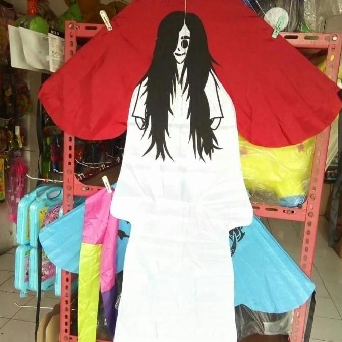 Ready stock] Layangan Hias Kain Parasut Karakter Hantu Kuntilanak