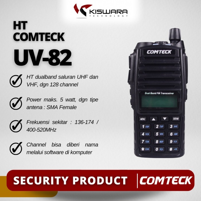 HT Comteck UV-82 Dual Band VHF - UHF Radio FM original bergaransi termurah