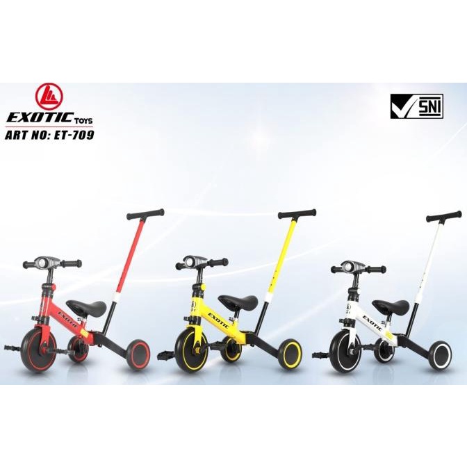 Amu Sepeda Roda Tiga Balance Bike 4 In 1 Music Exotic Et-709 Et709 Et 709 Bestq