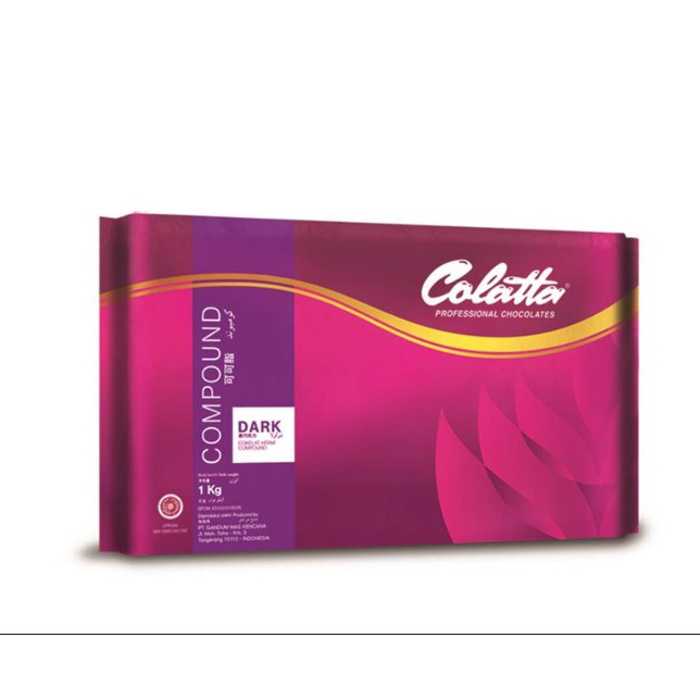 

✨COD✨ Colatta Dark Chocolate 1KG / Collata Compound DARK grosir