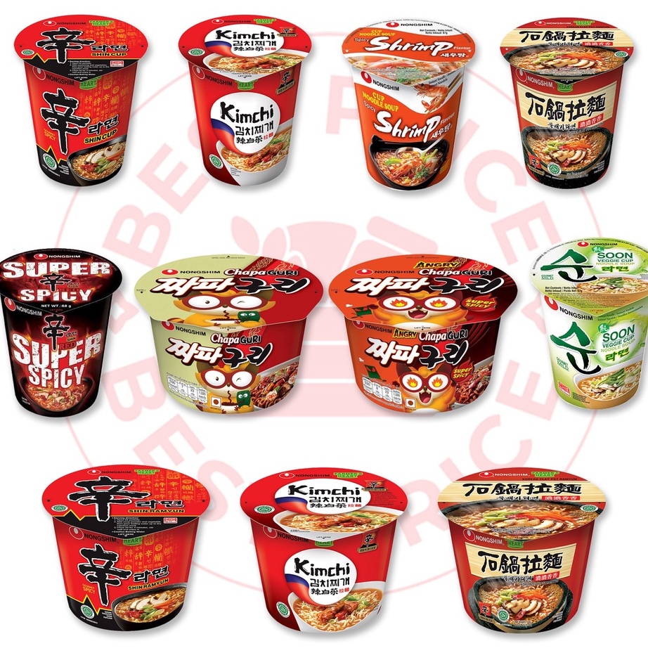 

ཧ V 5743 NONGSHIM - SEMUA VARIAN MIE KOREA CUP/BOWL (SHIN RAMYUN/ CHAPAGURI/ VEGE/ SHRIMP/ CLAYPOT/ KIMCHI) ✔️ ꧁꧂