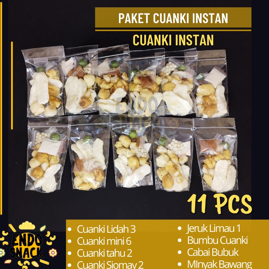 

WTRB1109 ✓ Paket Cuanki Instan 11 Pcs Lengkap dengan Jeruk Limau Limo