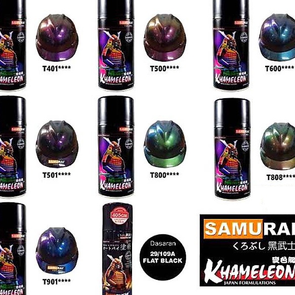 *TERLARIS* Samurai Paint Kurobushi Cat Semprot Pilox Pilok Warna Bunglon Khameleon 3D Paint (T401 T5