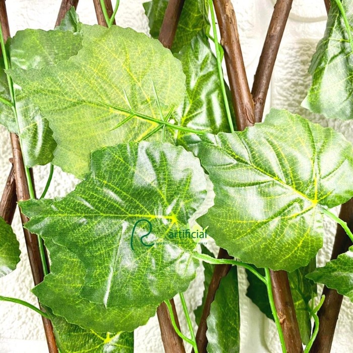 [Plastik] Pagar Rambat Tanaman Daun Anggur Plastik Artificial Batang Pohon Hias [Mini]