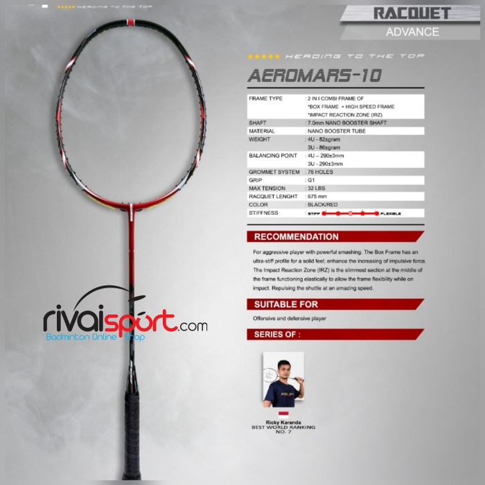 Terlaris Raket Felet Aeromars 10