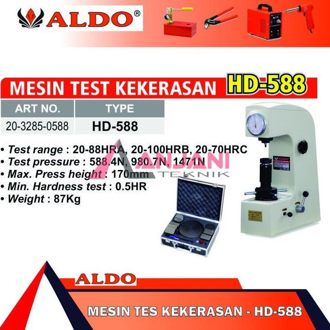 ALDO HD-588 MESIN TEST KEKERASAN / HARDNESS TESTER HD588 Sp