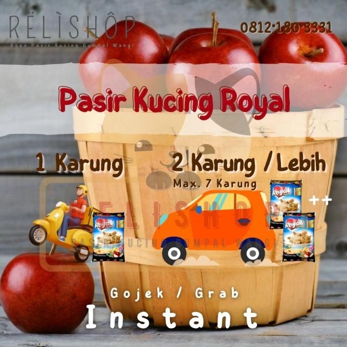 Pasir Kucing Gumpal Wangi Cat Sand Bentonite Royal Catsand 25 Liter