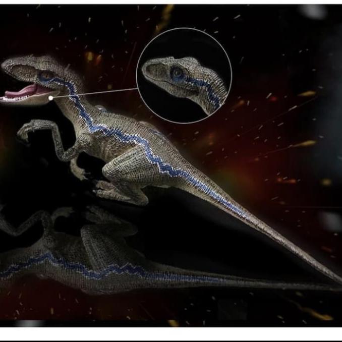 Velociraptor Figure Dinosaurus Jurassic Raptor Blue World