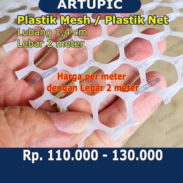 Viral.. Plastik MESH METERAN Plastic Net Alas Lantai Kandang Ayam DOC Broiler Pedaging Puyuh DOQ Kaw