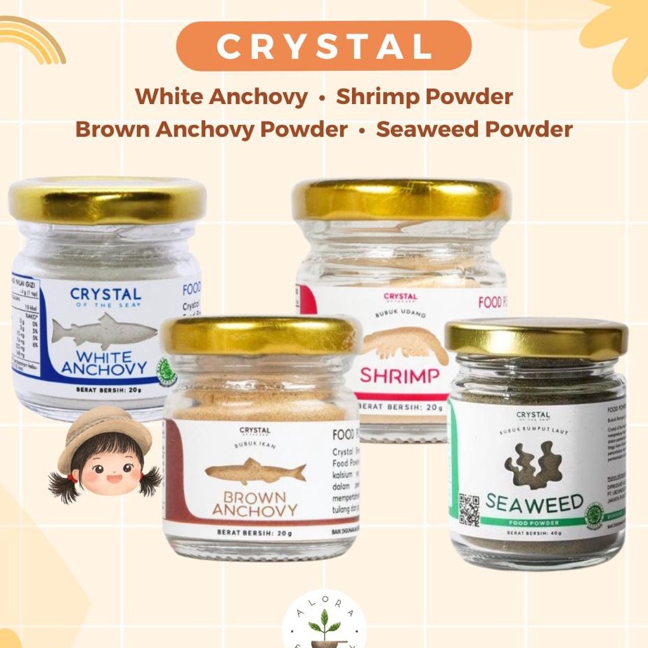 

★ IX 10628 Crystal of the Sea White Anchovy Food Powder Bubuk Ikan Teri MPASI Kaldu Teri TERBARU ๒