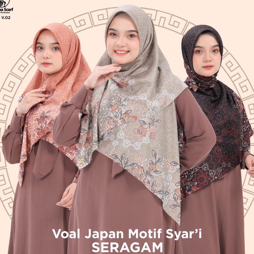 ➔➝✺❇ JILBAB SEGI EMPAT MOTIF SYARI / HIJAB SYARI MOTIF BY UMAMA / JILBAB UMAMA SYARI MOTIF / KERUDUN