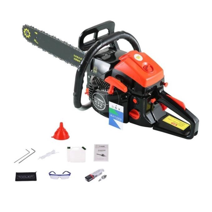 Hujia Tool Mesin Gergaji Pohon Chainsaw Bensin 22 Inci Kayu Senso Mini