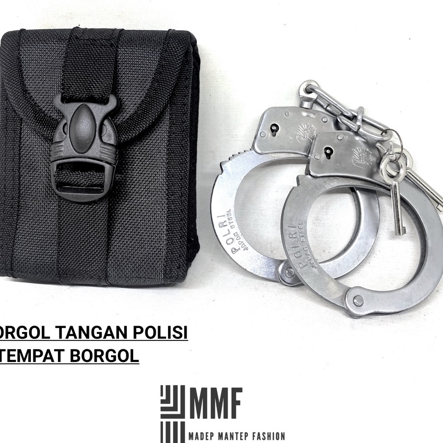 ツ IV 21029 Borgol Polisi Borgol Besi Tangan HandCuff Borgol Polisi Borgol Satpam Borgol Security - B