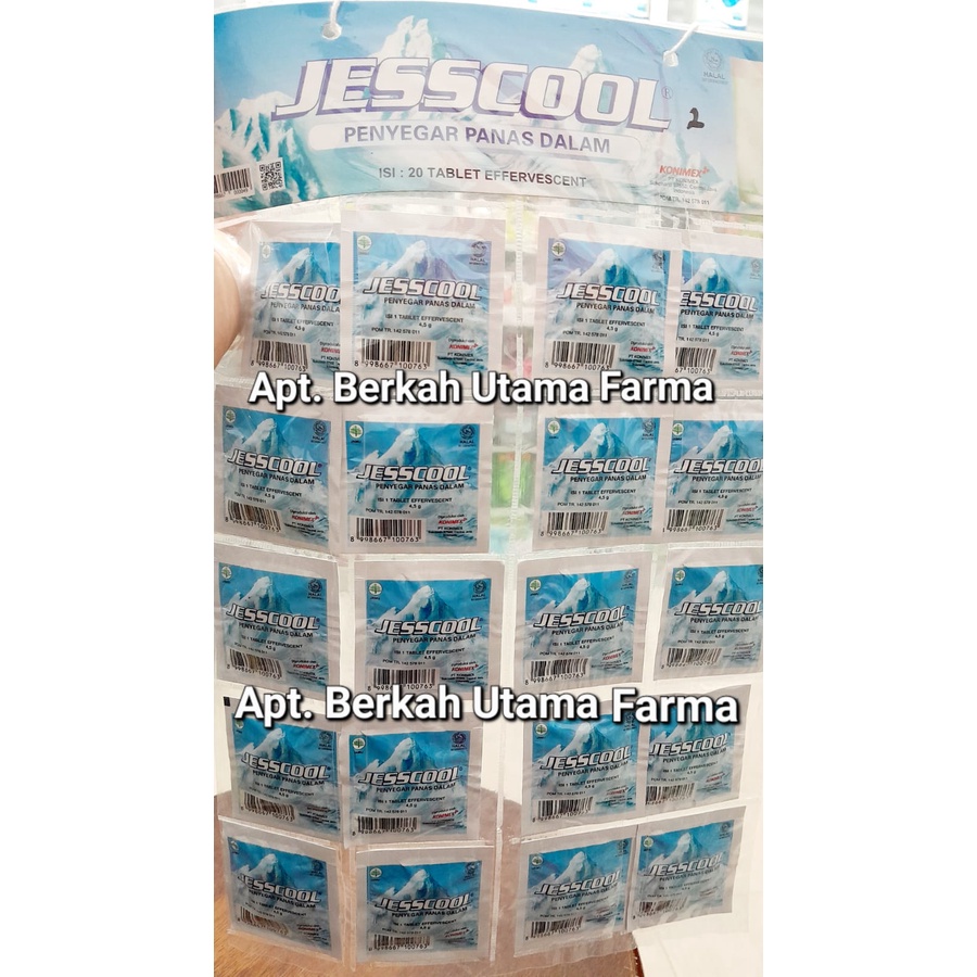 Jesscool Effervescent Renteng isi 20 Tablet
